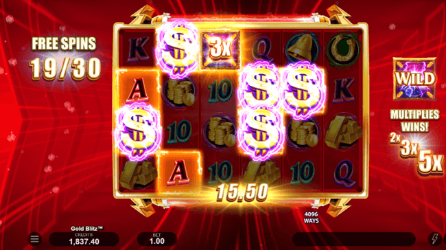 Gold Blitz free spins