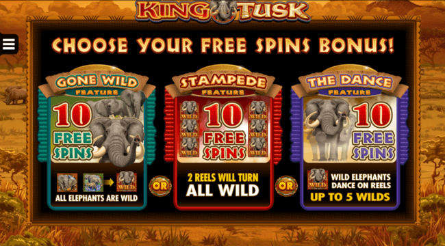 King Tusk free spins 2