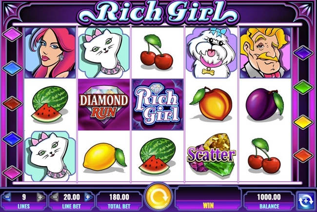 Rich Girl Home screen