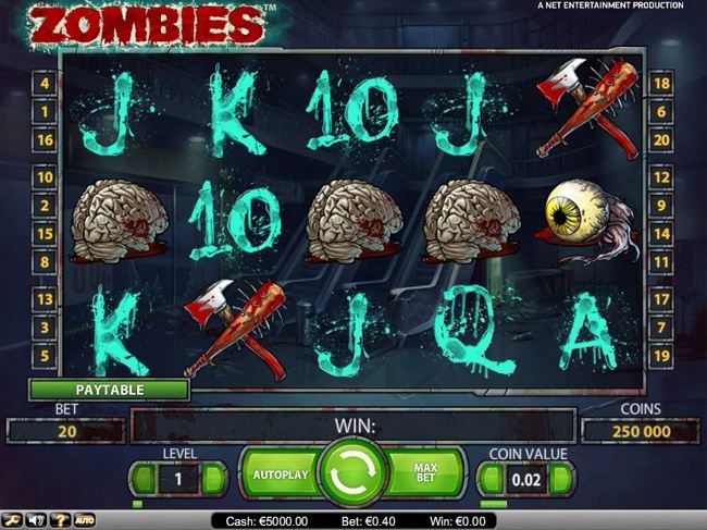 Zombies Start Screen