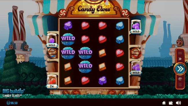 Candy elves start screen