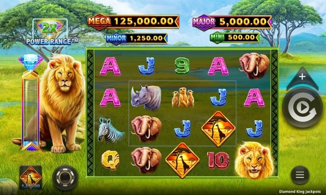 Diamond King Jackpots start