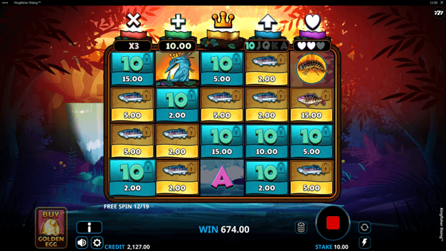 Kingfisher Rising free spins