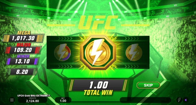 UFC Gold Blitz Extreme jackpot