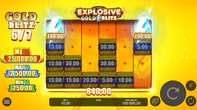 Explosive gold blitz gold blitz