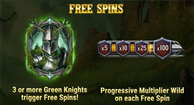 Green knight free spins