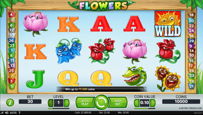 IFlowers start screen