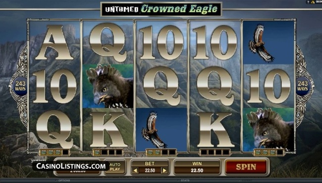 Untamed crowned eagle start