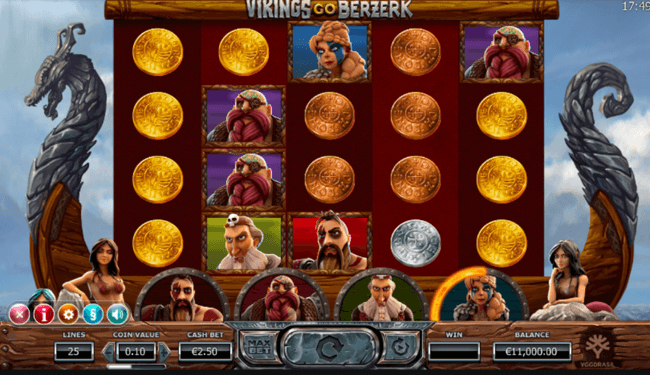 Vikings berzerk start screen