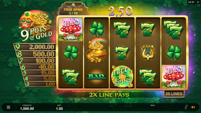 9pog free spins