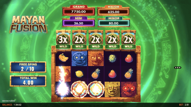 Mayan Fusion free spins