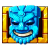 blue tiki mask